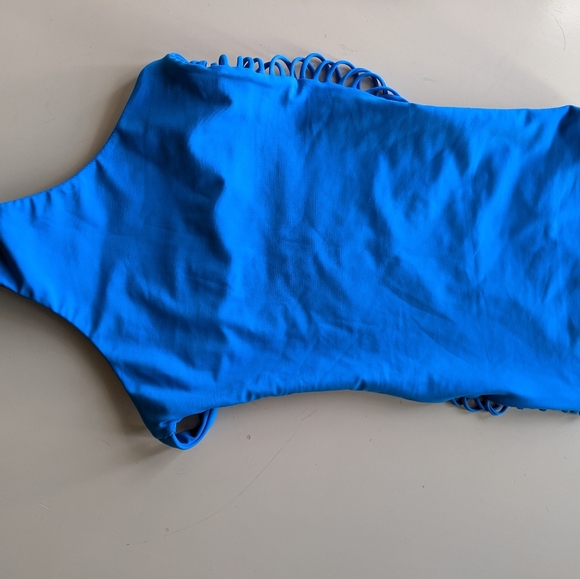 Mikoh One piece Santorini Strapless Blue S - Picture 5 of 7